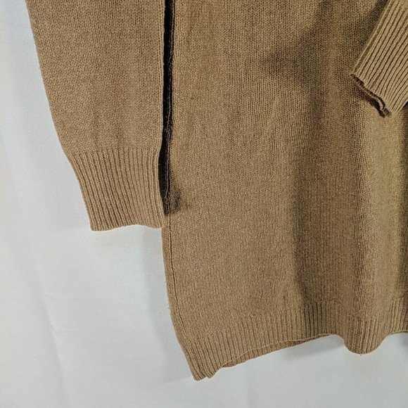 Polo Ralph Lauren Merino Wool Cashmere Sweater Pullover XS Tan Beige Elbow Patch - Picture 4 of 16